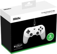 Image of 8BitDo Pro 2 White Wired Controller (Xbox X)