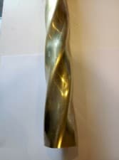 Image of Square Twist Brass tube 45 mm x 45 mm x 1.6 mm wall CZ108 H/H x 1 Metre long