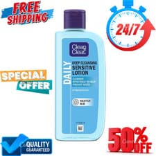 Image of Clean & Clear Deep Cleansing Lotion for Sensitive Skin 200ml Remove Dirt and Oil
