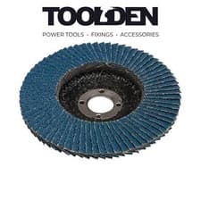 Image of Draper 82351 Zirconium Oxide Flap Disc, 100 x 16mm, 60 Grit