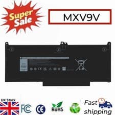 Image of MXV9V Battery 60Wh For Dell Latitude 5300 5310 7300 7400 5VC2M N2K62 7.6V