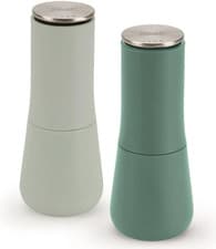 Image of Joseph Joseph Milltop Salt & Pepper Set Editions Sage Refillable with Ceramic