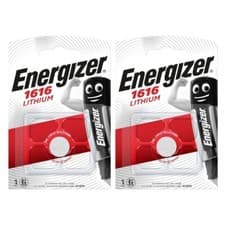 Image of 2 x Energizer 1616 Lithium Batteries 3V Coin Cell CR1616 DL1616 BR1616