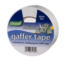 Image of Ultratape Rhino 50m x 50mm White Gaffer Tape