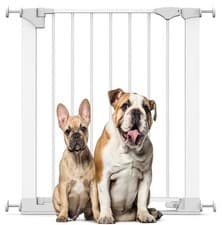 Image of Bettacare Dog Safety Gate, SafeStep Pet Pressure Gate, White, 68cm - 75cm