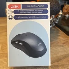 Image of Logik LWLMSL23 Wireless USB Silent 5-Button Mouse