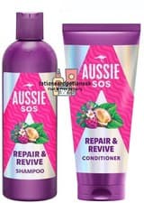Image of Aussie SOS REPAIR & REVIVE Shampoo 300ml & Conditioner 200ml