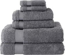 Image of New Madison Park Turkish 100% Cotton Towel Set 600Gsm Luxury Premium 6 Piece Set