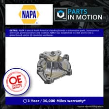 Image of Water Pump fits BMW 116 F20, F21 1.6 2011 on N13B16A Coolant NAPA 11537563721