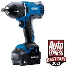 Image of DRAPER D20 20V Brushless Mid-Torque Impact Wrench, 1/2", 2 x 4.0Ah Batteries, 1 