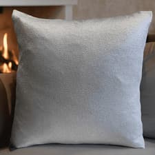 Image of Metallic Silver Cushion Covers | 18x18" 45x45 Cm Luxury Throw Pillo