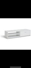 Image of Squares 1 Drawer TV Unit - White