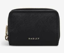 Image of RADLEY BLACK SAFFIANO BIFOLD PURSE WALLET NEW!!!