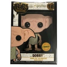 Image of FUNKO POP! PIN HARRY POTTER - DOBBY #10 CHASE VARIANT ENAMEL PIN BADGE