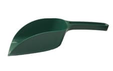 Image of Green Plastic Garden Scoop for Greenhouse Potting Compost Soil Seed Animal Feed