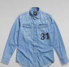 Image of G Star Raw 3301 Slim Denim Shirt Size M