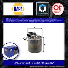 Image of Fuel Filter fits MERCEDES A180 W176 1.5D 12 to 18 NAPA 6070901252 6420906452 New