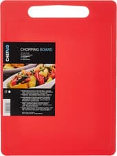 Image of Chef Aid Large Red Poly Chopping Board, Multipurpose Anti-Slip Surface, Easy Cle