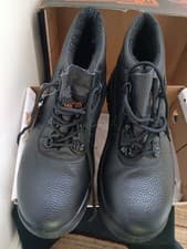 Image of Workforce Steel Toe Cap Size 6/39 Black Safety Boots NEW