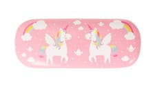 Image of Rainbow Unicorn Glasses Case Hard Shell Pink Eyeglasses Holder Cute Gift