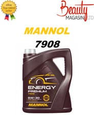 Image of MANNOL 5L 7908 Energy 5W30 Premium Synthetic Engine Oil API SN CH-4 ACEA C2