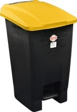 Image of 70L Plastic Wheelie Bin for Waste Rubbish Recycling Pedal Wheelie Bin
