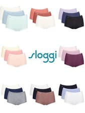 Image of Sloggi Maxi Briefs Knickers Basic+ Brief 3 Pack 95% Cotton High Rise Lingerie