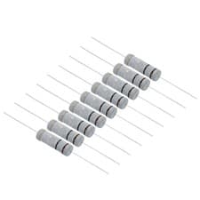 Image of 10Pcs 5W 0.1 Ohm 5% Tolerance Carbon Film Resistor Axial Lead Resistors Kit