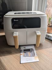 Image of SWAN Nordic Dual 8L 13-in-1 Air Fryer in White Scandinavian Design SD10410WHT