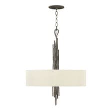 Image of 6 Bulb Ceiling Pendant Light Fitting Metallic Matte Bronze LED E14 60W Bulb