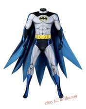 Image of The Batman Costume Men Cosplay Jumpsuit Cape 