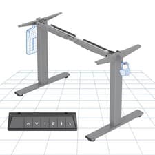 Image of FLEXISPOT EN1 Height Adjustable Electric Standing Desk Frame /Memory Smart Panel