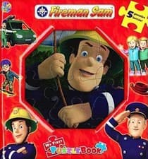 Image of NEW seald FIREMAN SAM - MY FIRST PUZZLEBOOK 5 JIGSAWS 12 pieces  3+ COLOUR CODED