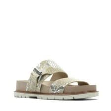 Image of Clarks Orianna Sun Taupe Combi Leather Womens Sandals Size UK 6/39.5