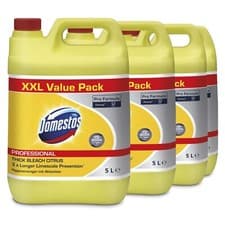 Image of Pack of 4 Domestos Professional Bleach Citrus Fresh 5L