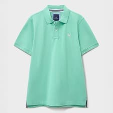 Image of Crew Clothing Mens Classic Cotton Pique Polo Shirt Pool Blue