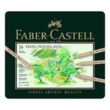 Image of Faber-Castell Pitt Pastel Pencils (24 Pastels Pencils), multicoloured, (Pack of