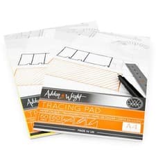 Image of Ashton and Wright A4 Tracing Pad High Quality 60gsm Paper 60 Sheets 2 Pack