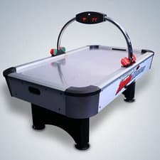 Image of Premium 6ft Air Hockey Table Large with Pucks Overhead Scoreboard Indoor Game