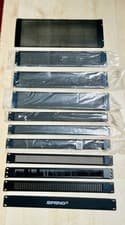 Image of 19 Inch Mesh Vented Rack Panel Various Sizes, 1x 4U, 3x 2U, 7x 1U