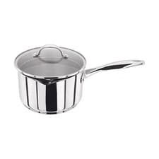 Image of Stellar Draining Saucepan - 7000 Profile range, 14cm, Steel, Dishwater Safe