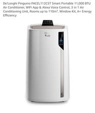 Image of DELONGHI Pinguino Pac EL 12 CST WiFi 11000 BTU Air Conditioner & Dehumidifier