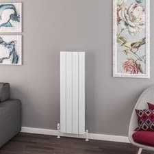Image of Eastbrook Withington 1200 x 375 Aluminium Radiator Matt White RRP £323