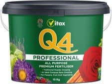 Image of Vitax Q4 Professional All Purpose Plant Food Fertiliser Fruit & Flower Feed 10kg