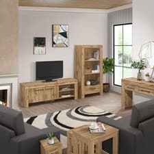 Image of Compton Furniture  – TV Unit,  Sideboard, Nest of Table, Lamp Table & Bookcase