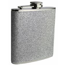 Image of 6oz Hip Flask Stainless Steel Various Glitter Beautiful Ladies Design Sparkle UK