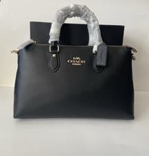 Image of Coach Georgia Satchel Bag CR156, Gold/Black