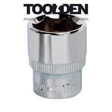 Image of Sealey SP3817 WallDrive Socket 17mm 3/8"Sq Drive Fully Polished