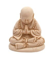 Image of Small Sitting Buddha Stature Praying Ornament 11cm Home Gift Cream Figure New