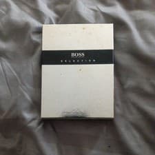 Image of Hugo Boss Boss selection A5 notepad in box Leather